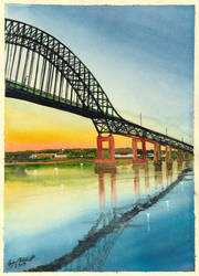 Centennial Bridge - second painting