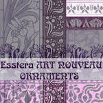 art nouveau ornaments by esstera