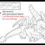 { FREE Spyro Lineart PNG + SAI }