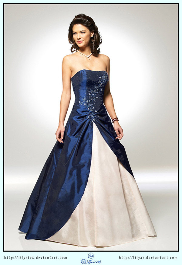 Blue Dress Ball Gown