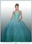 Turquoise Dress Ball Gown