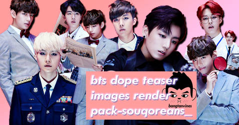 RENDER PACK BTS OT6 DOPE IMAGE TEASERS