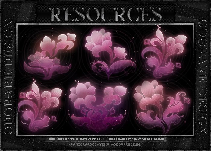 Pink Flowers by Odorare-Design on DeviantArt