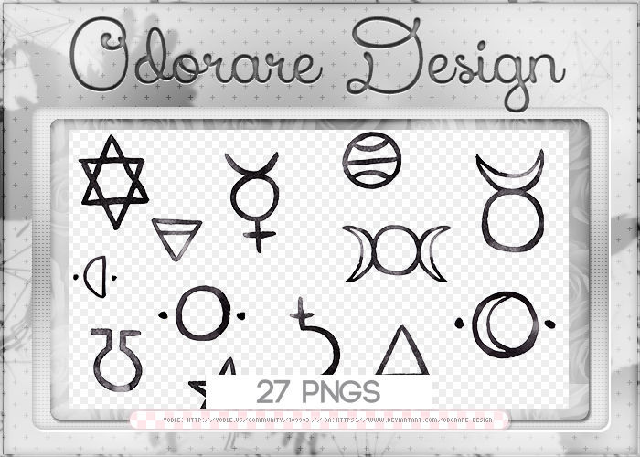 Ink Symbols Pngs by Odorare-Design on DeviantArt