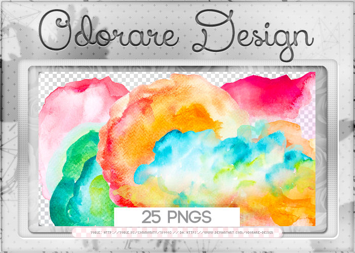 Random Png Pack 207 - 2 WaterColor by Odorare-Design on DeviantArt