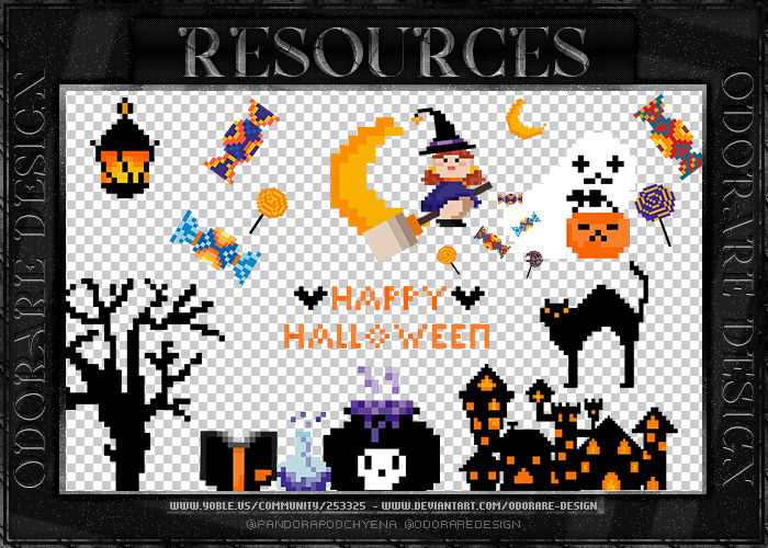Haloween 2022 - Pixels Png by Odorare-Design on DeviantArt