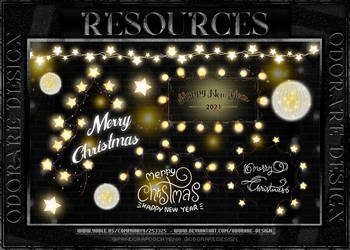 Christmas and Lights Png Pack