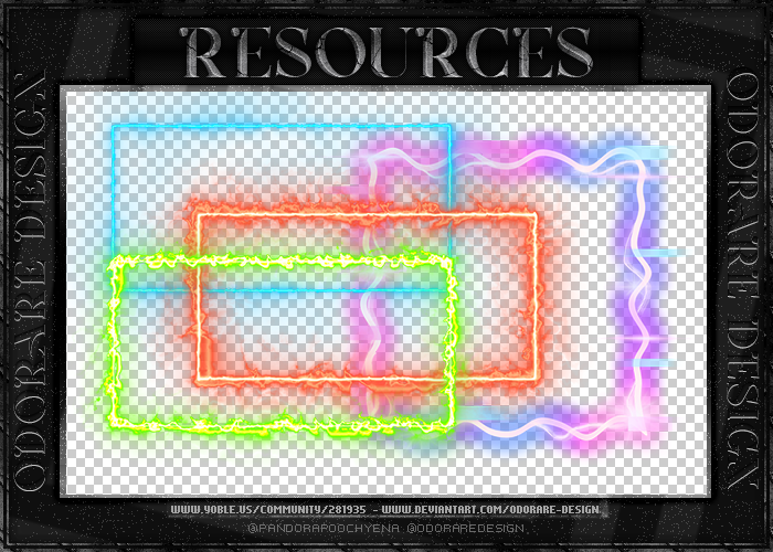 Neon Frames Png Pack 292 by Odorare-Design on DeviantArt