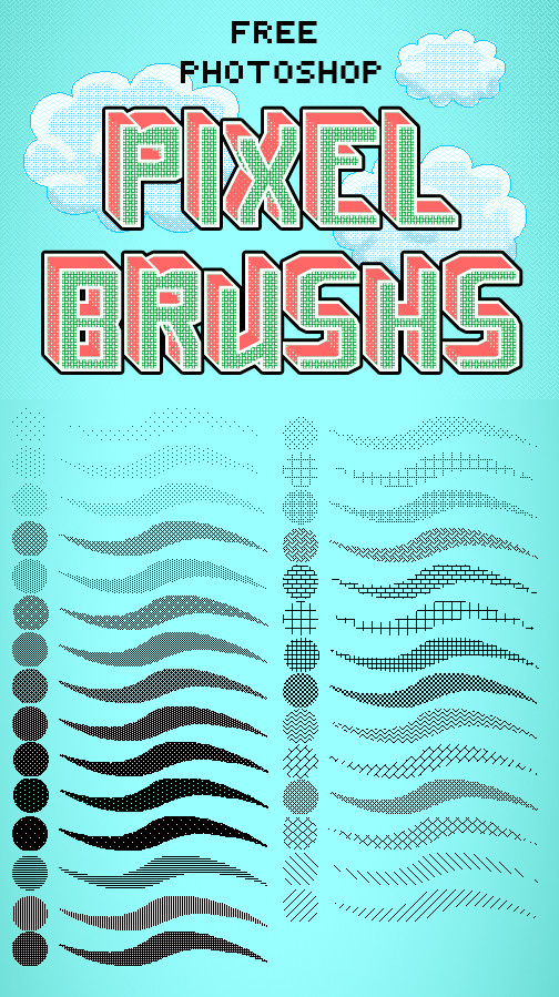 Photoshop Pixel Brushes