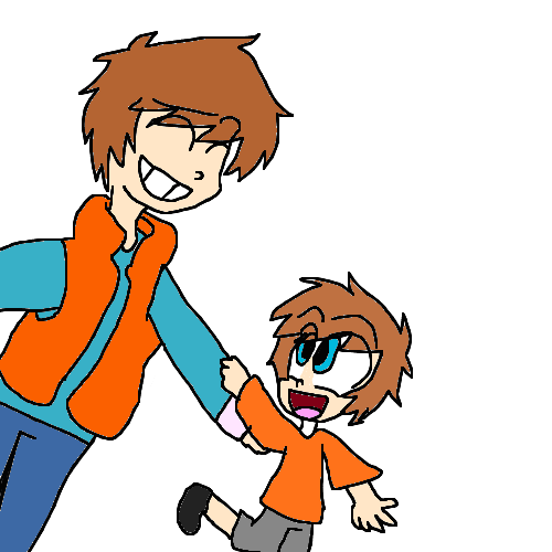 Marty Mcfly and his son Morto Mcfly (REQUEST) by ShadeEmerald on DeviantArt