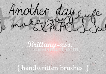 Brushes 01 Handwritten Revenge