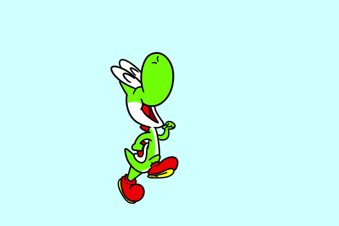 Yoshi's iconic idle animation by ToonDreamer on DeviantArt