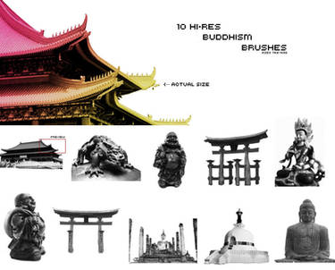 10 Hi-Res Buddhism Brushes 2