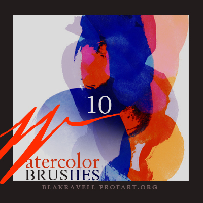 Watercolor brushes Set 8