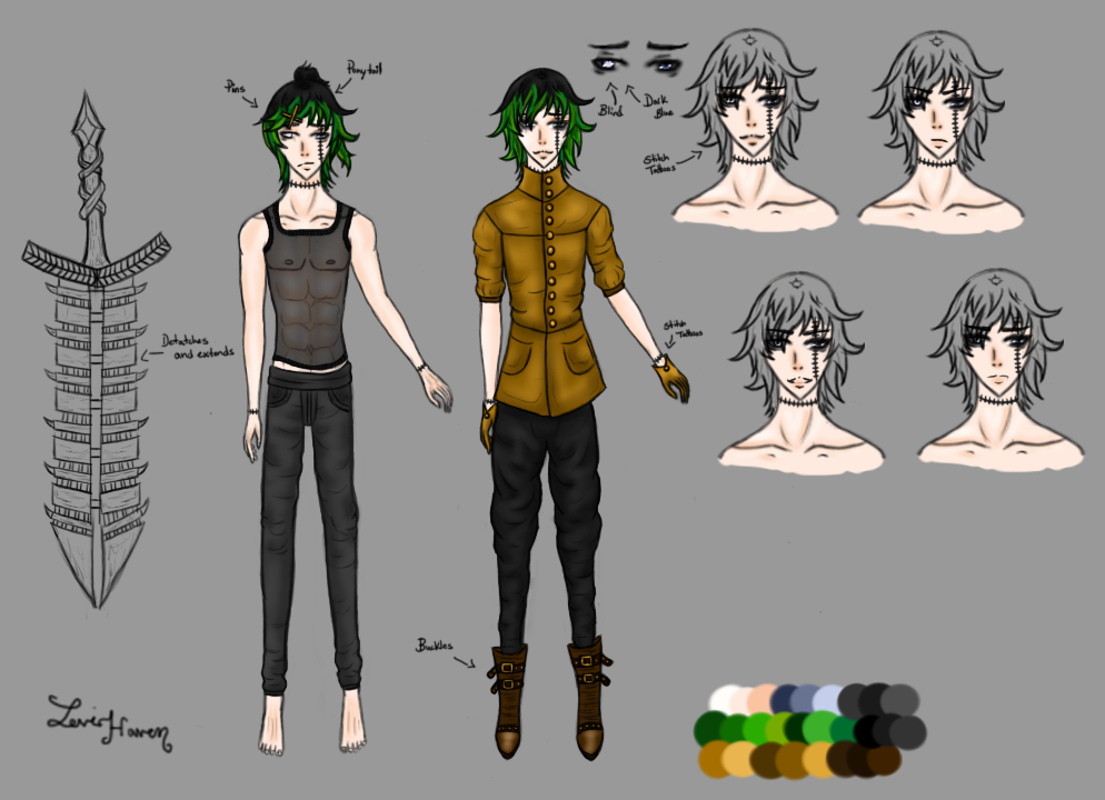 Kameko character reference sheet by LeviHaven on DeviantArt