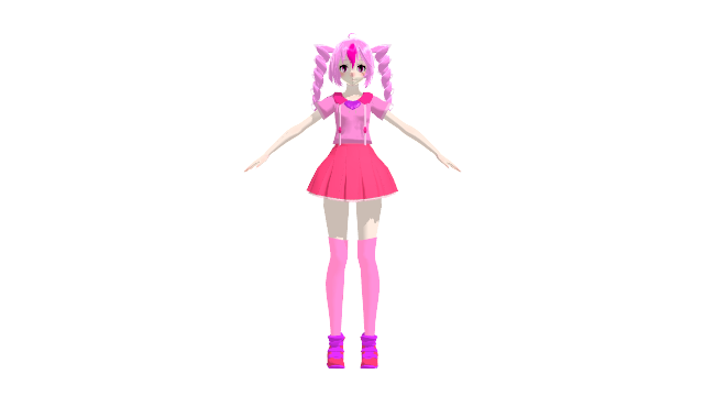 MMD Request OC : Tda Pink heart chan by niconicodonasm666 on DeviantArt