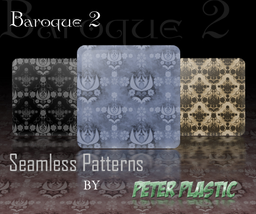 Baroque seamless patterns