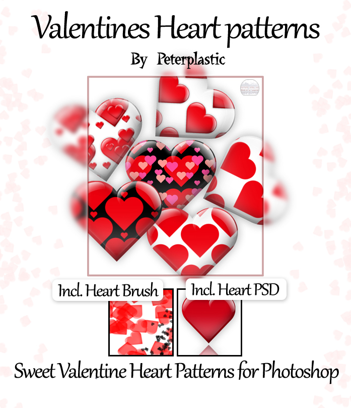 Valentine's Day seamless patterns