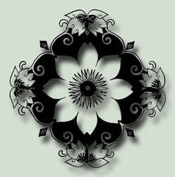 Flower Stencil 1 PSD