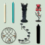 Candles and Holders psd Pack