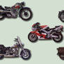 Motorcycles psd Pack