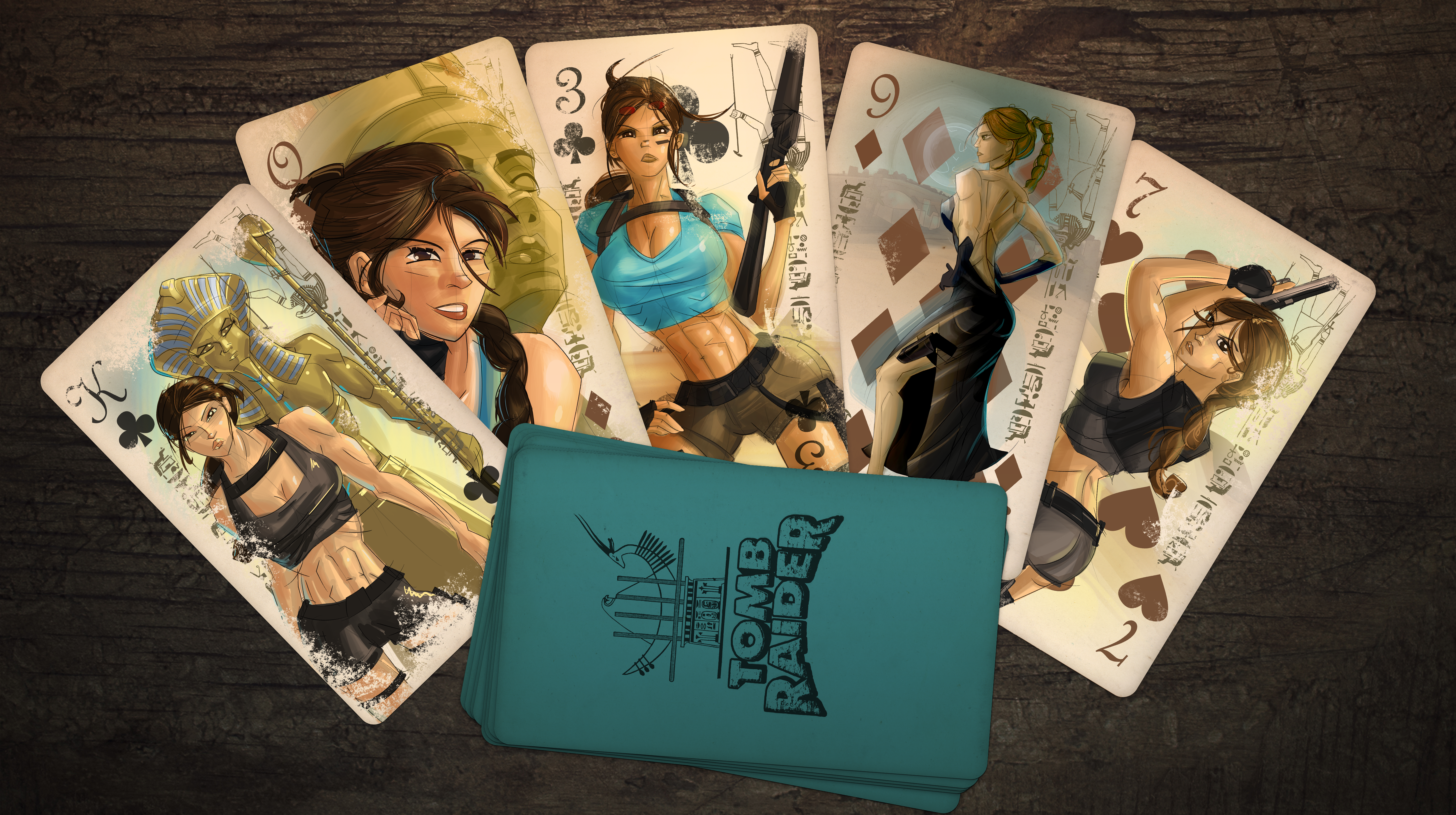 Valley of Kings - Tomb Raider Classic Card Deck