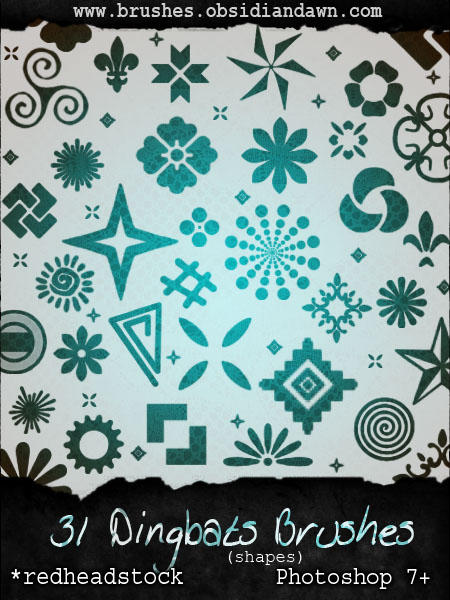 GIMP Dingbat Brushes by Project-GimpBC on DeviantArt