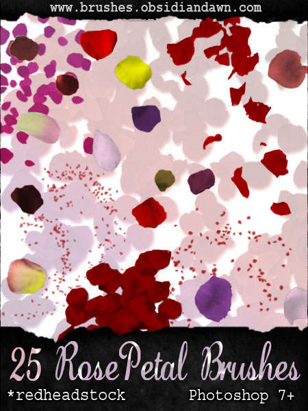 GIMP Rose Petals Brushes