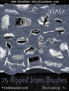 GIMP Ripped Torn Jeans Brushes