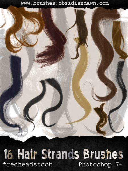 GIMP Wavy Hair Brushes