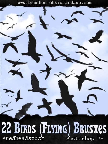 GIMP Flying Birds Brushes