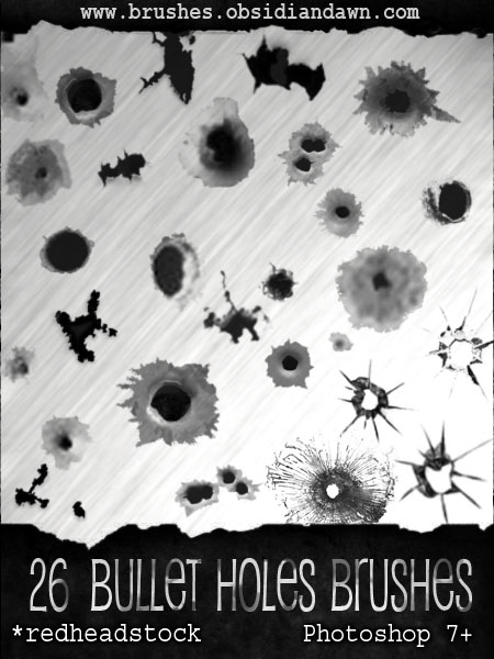 GIMP Bullet Holes Brushes