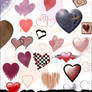 GIMP Hearts II Brushes