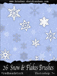GIMP Snow and Flake Brushes