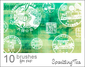 Asian Postmark Brushes