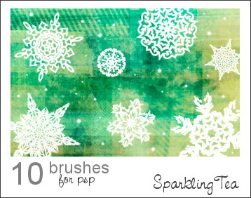 GIMP Snowflake Brushes