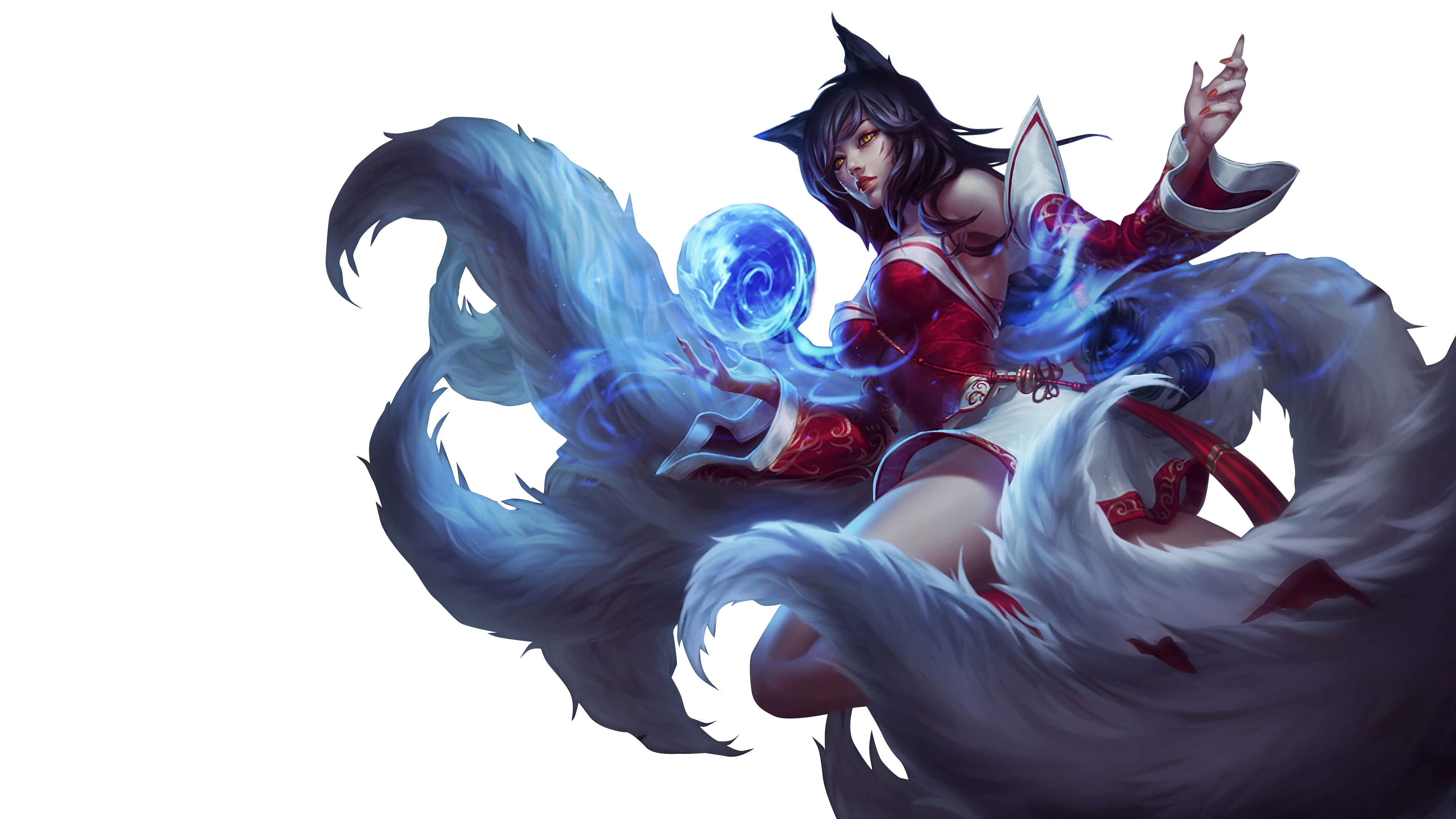 Ahri Render (League of Legends) by Sineerie on DeviantArt, image size:3840x2160
