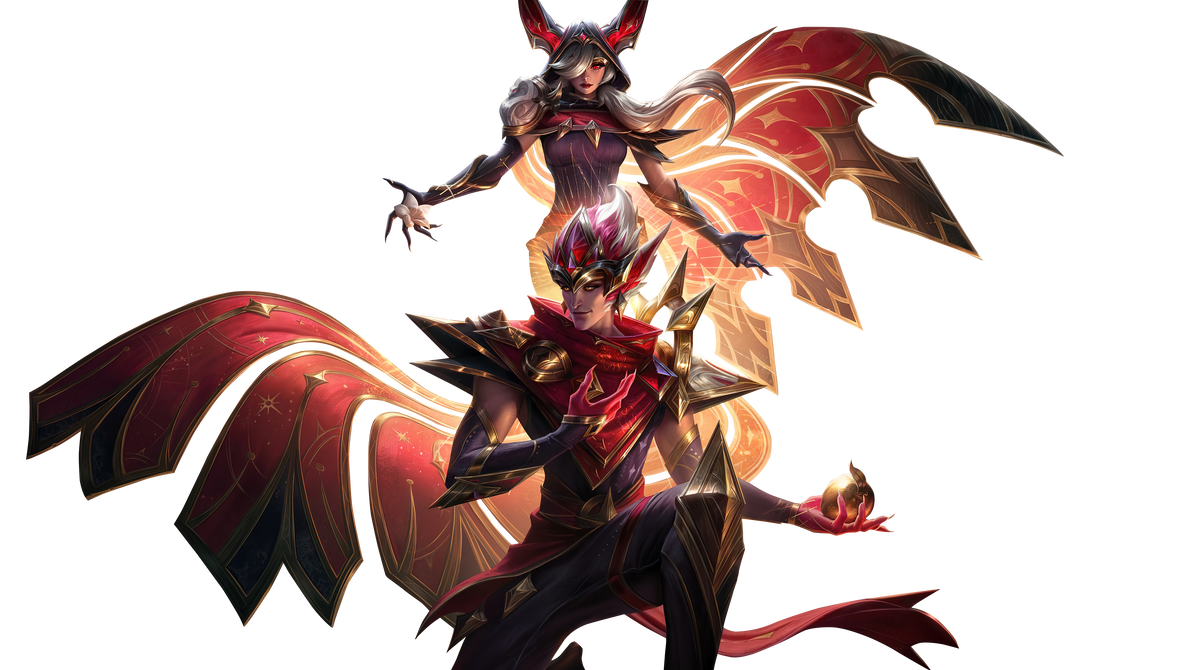 Arcana Xayah Rakan Render League of Legends by Cathrinegfx on DeviantArt