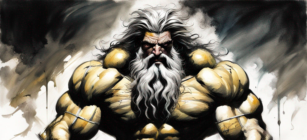 Zeus in the style of Simon Bisley art by TwinSix1973 on DeviantArt