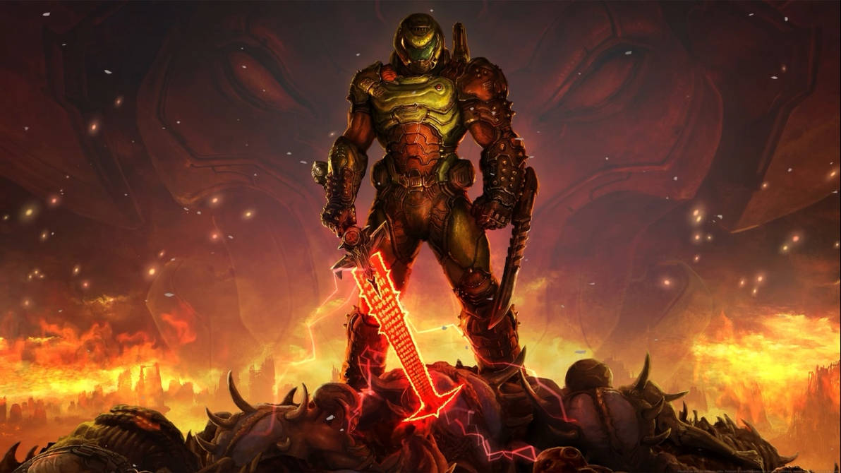 Doom eternal fear. Обложка в стиле doom. Doom the only thing they fear is you. Doom eternal fear. Картинки на рабочий стол игры.