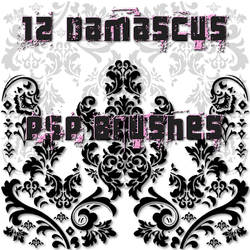 12 Damascus Style PSP Brushes