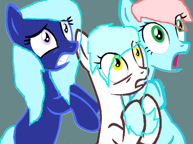 friends scared by SunLightPony12 on DeviantArt