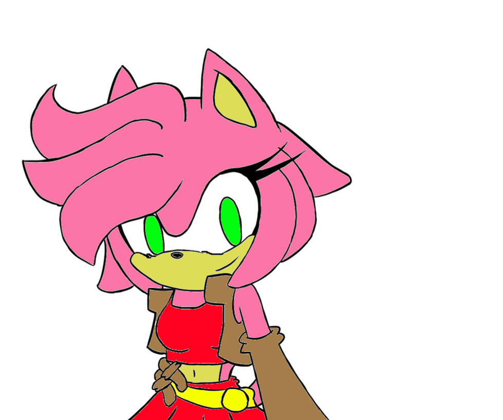 Amy Rose Doodle Colored by LouisEugenioJR1990 on DeviantArt