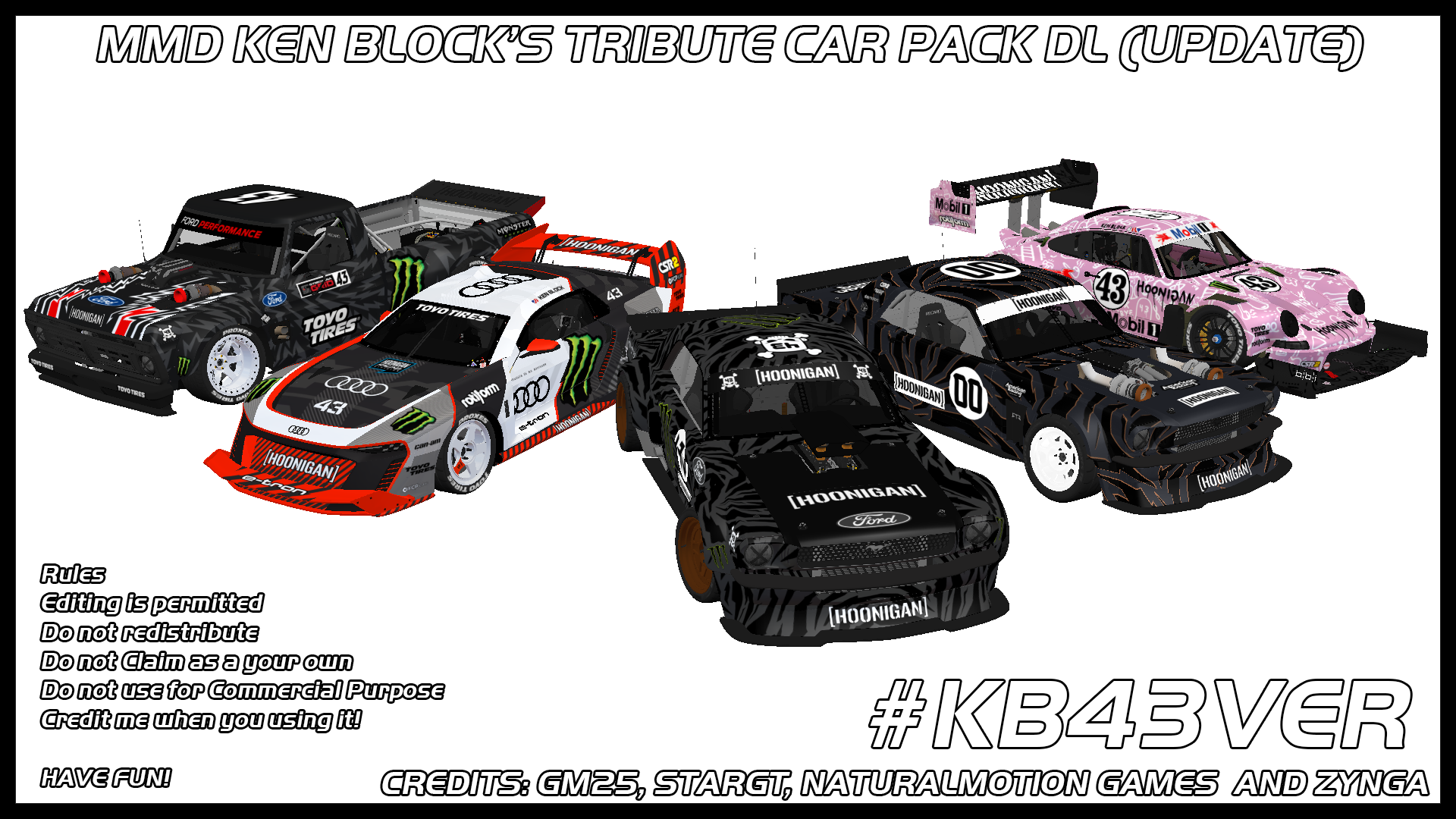 MMD Ken Block's Tribute Car Pack DL by MaeveSterling on DeviantArt