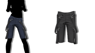 MMD - Sims 4 Strap Cargo Shorts