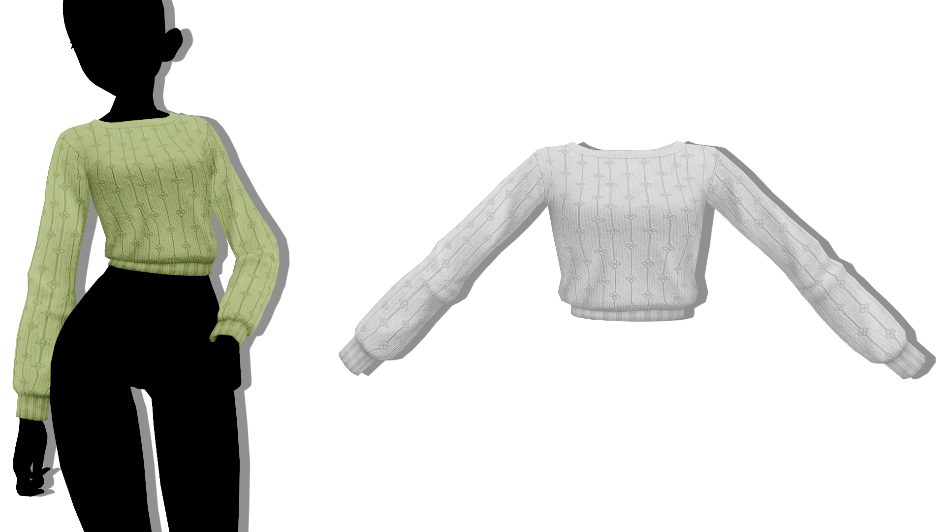 MMD - Sims 4 AxA - Lou Sweater V2 by fake-n-true on DeviantArt