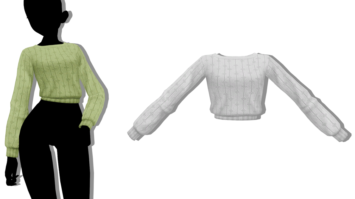 MMD - Sims 4 AxA - Lou Sweater V2 by fake-n-true on DeviantArt