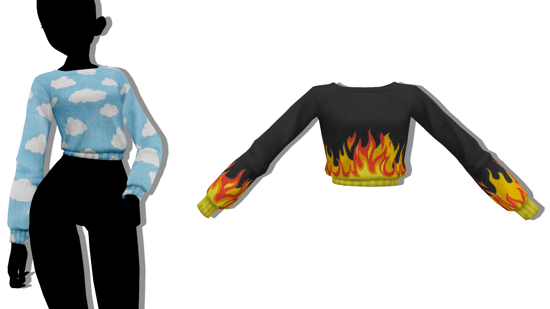 MMD - Sims 4 AxA - Lou Sweater V4 by fake-n-true on DeviantArt