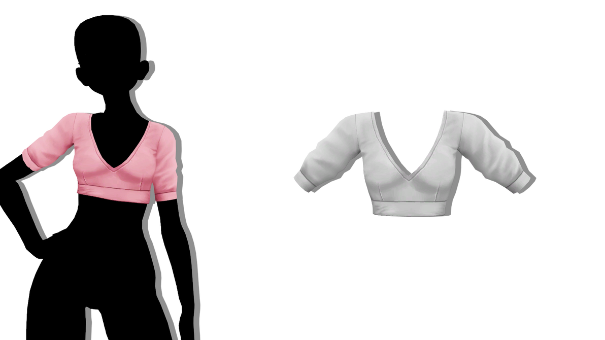 MMD - Sims 4 AxA - Sydney Top Solids by fake-n-true on DeviantArt