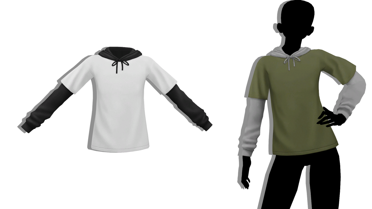MMD - Sims 4 AxA - Brandon Hoodie Solids by fake-n-true on DeviantArt